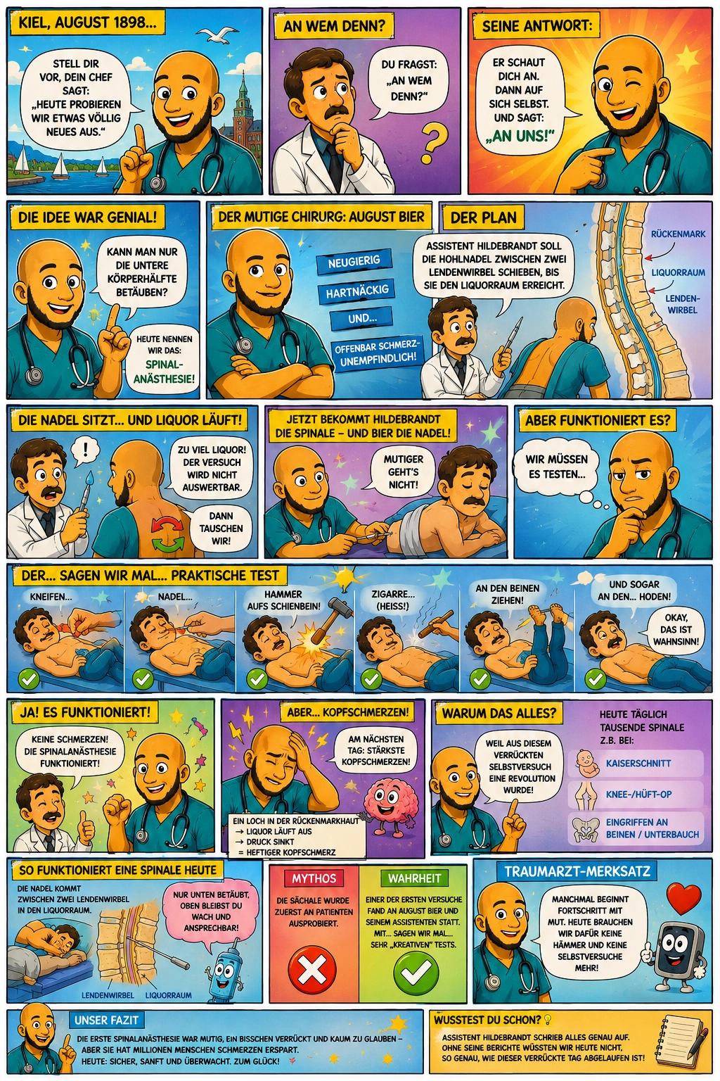 Comic: Die Geschichte von der Spinalen