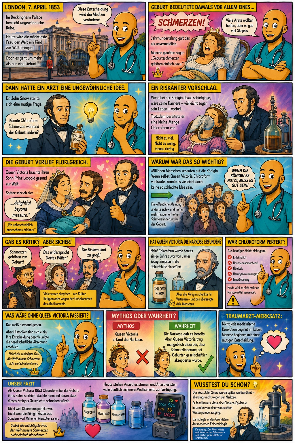 Comic: Die Geschichte der Königin